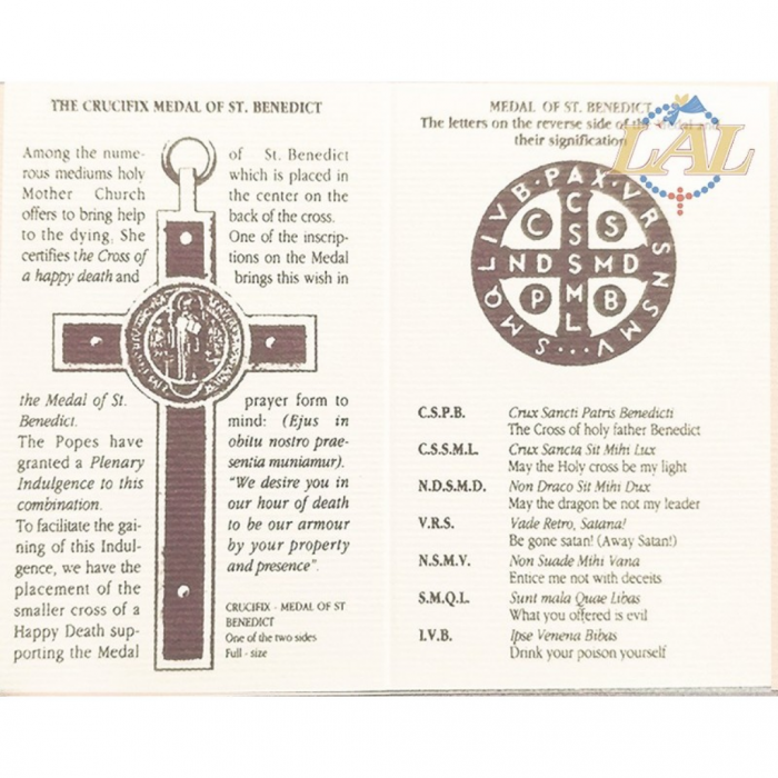 Croce di S. Benedetto circolare in ulivo - pg279