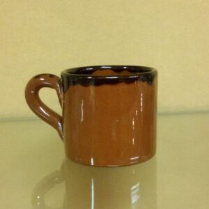 Bicchiere con manico - terracotta