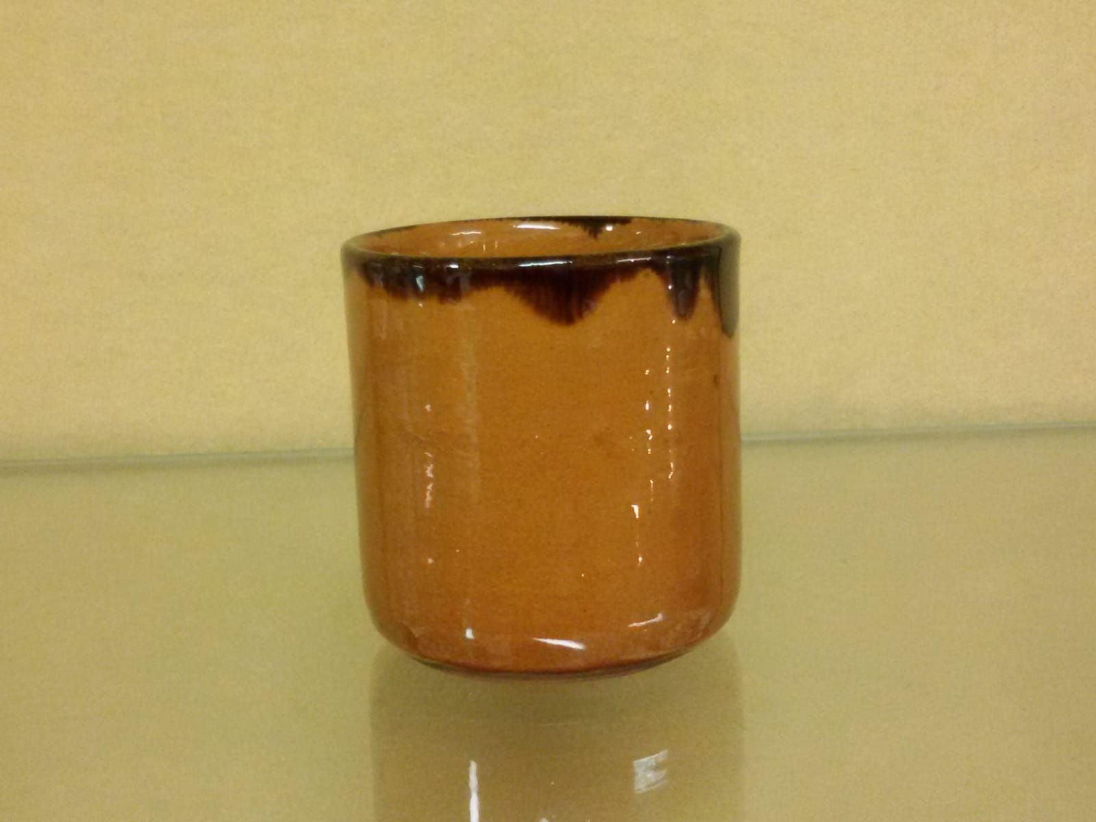 Bicchiere senza manico - terracotta