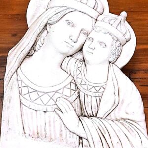 Bassorilievo in gesso-Madonna del Buon Consiglio