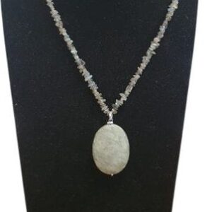 Collana labradorite e occhio di gatto ECO 26