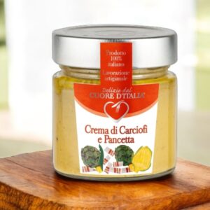 Crema di carciofo di Montelupone con pancetta