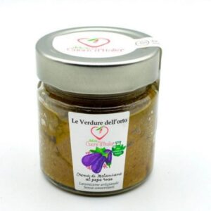 Crema di melanzane al pepe rosa