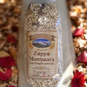 Zuppa montanara con funghi porcini